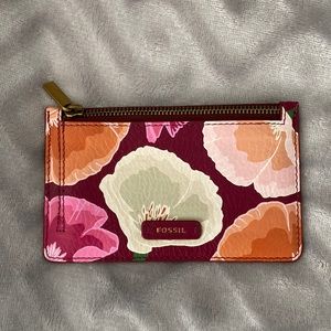 Fossil Logan Zip Coin/Card Wallet